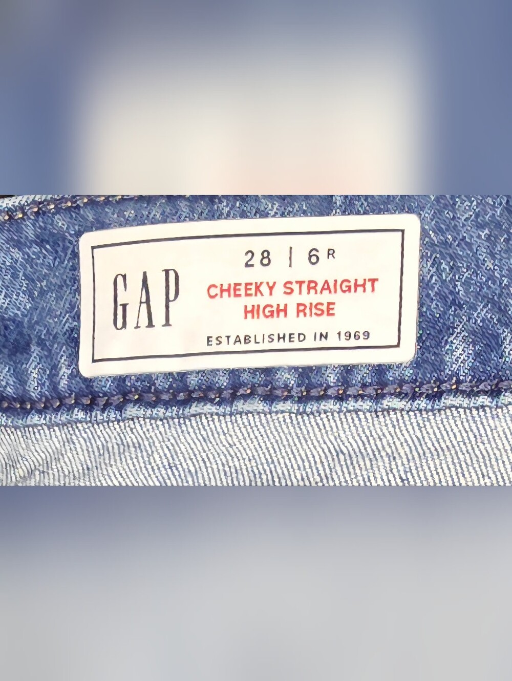 Gap Cheeky Straight High Rise Jeans Medium Wash Size 28/6R - Picture 11 of 13